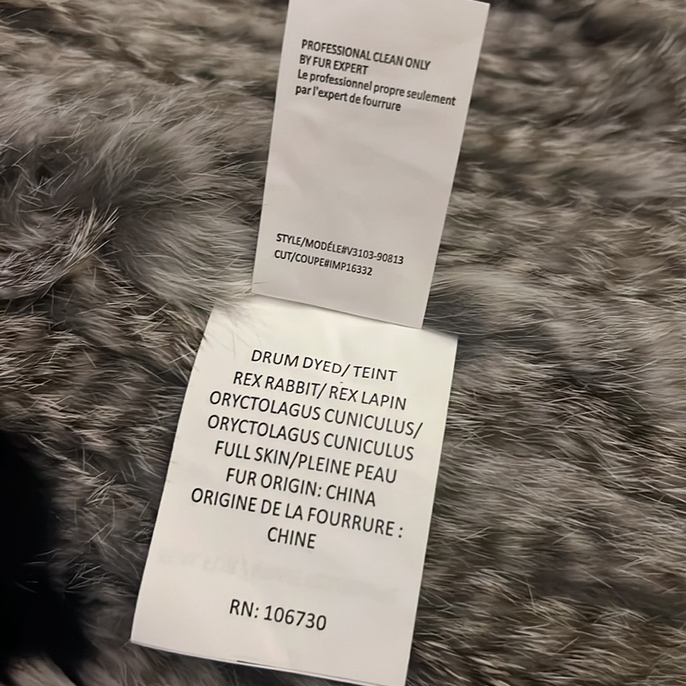 Fur vest (100% Rabbit) - Picture 6 of 6